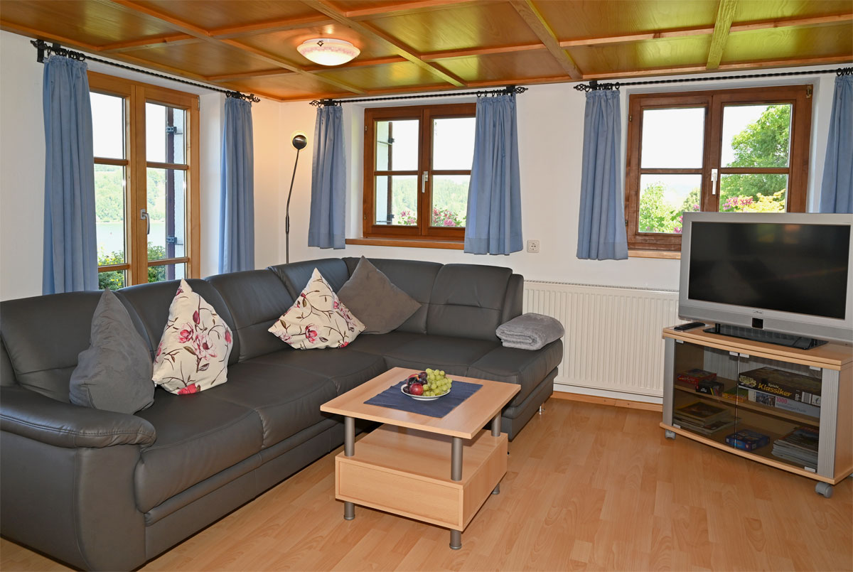 Helles Wohnzimmer mit Panoramablick